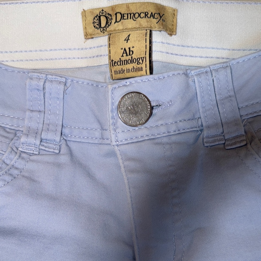 Democracy Light Blue Women's Pants - Picture 4 of 5